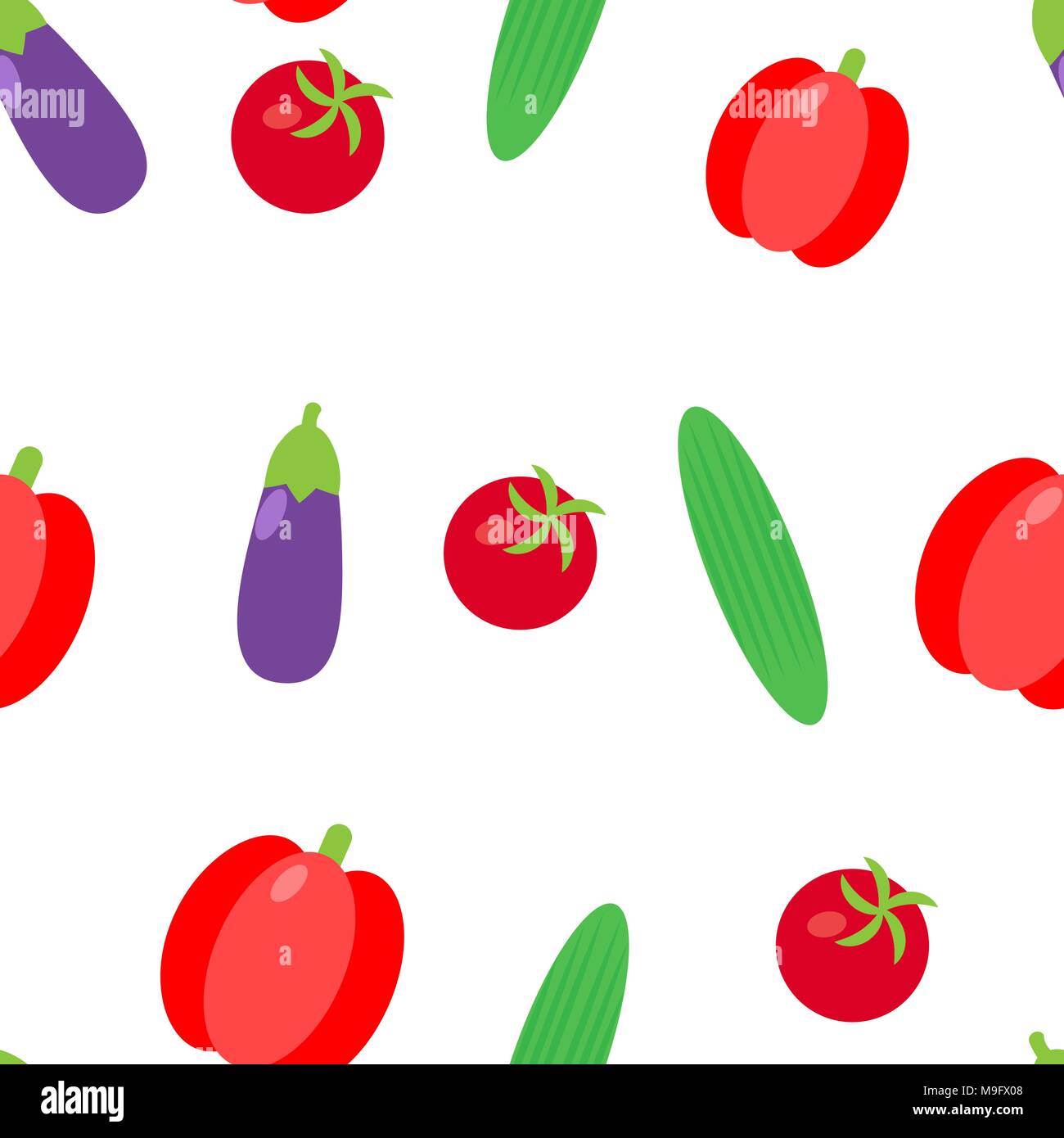 Vegetable Seamless Vector Illustration Stock Vector Image & Art - Alamy