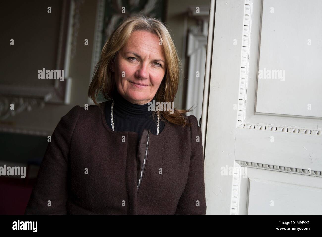 CEO of the Wentworth Woodhouse Preservation Trust, Sarah McLeod, inside