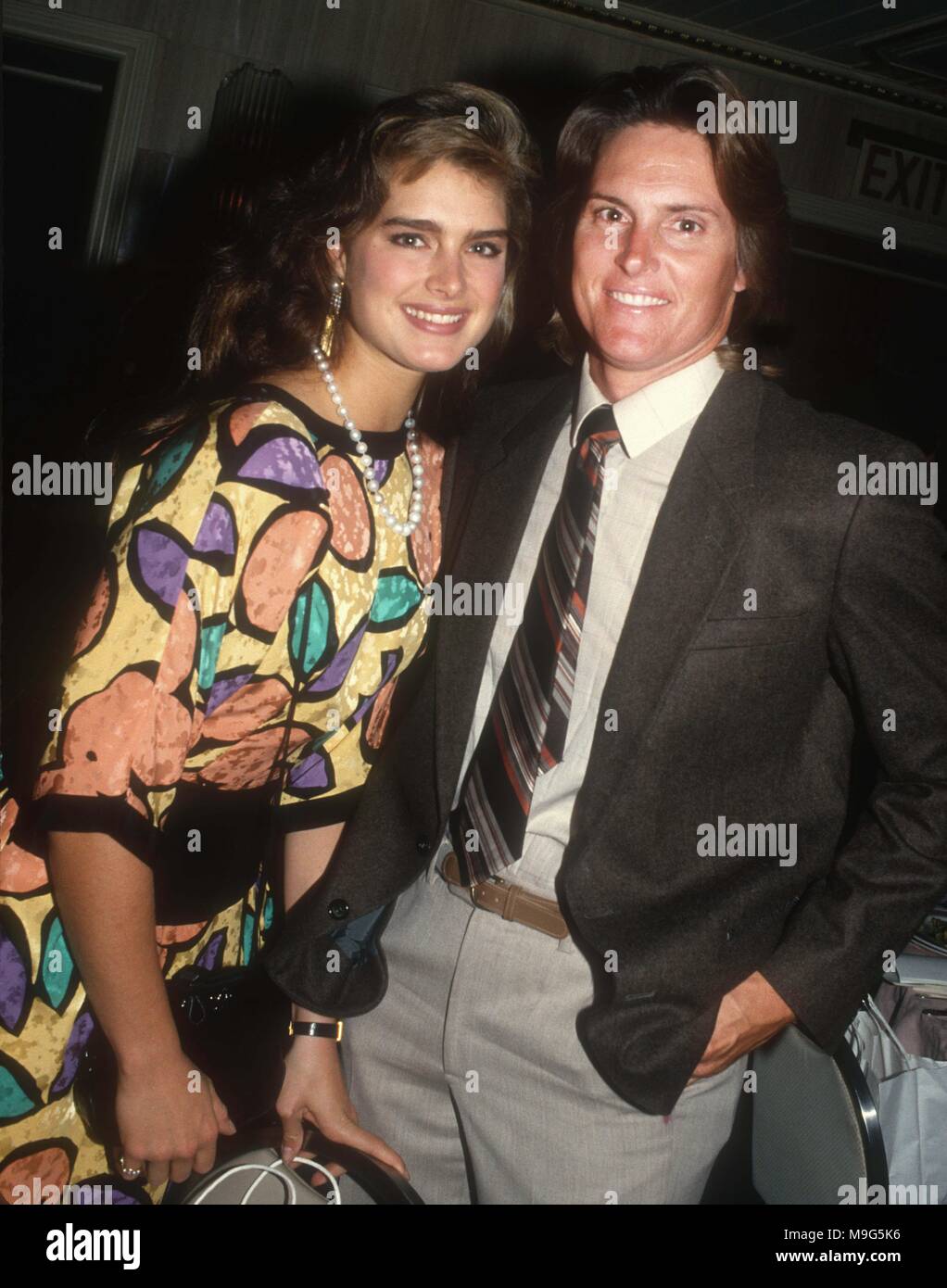 Brooke Shields Bruce Jenner 1985 Photo By John Barret - vrogue.co