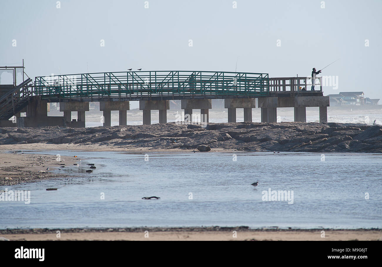 Matagorda, Texas, USA. 7th Mar, 2018. March 5, 2018. The beach and