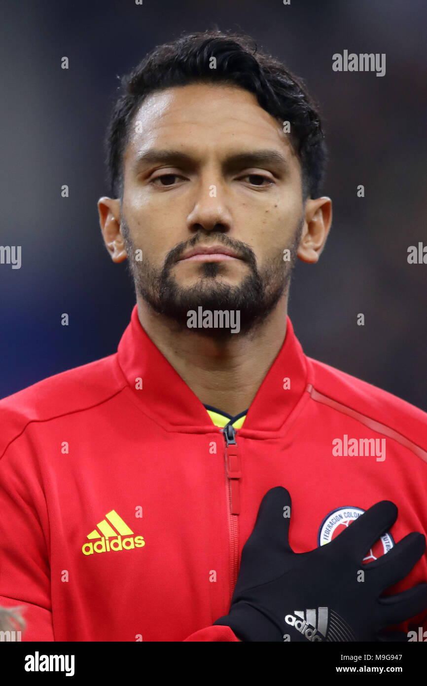 Abel Aguilar (COL), MARCH 23, 2018 - Football/Soccer : A portrait of Abel Aguilar of Calombia during the International friendly match between France 2-3 Colombia at Stade de France in Saint-Denis, France, Credit: AFLO/Alamy Live News Stock Photo