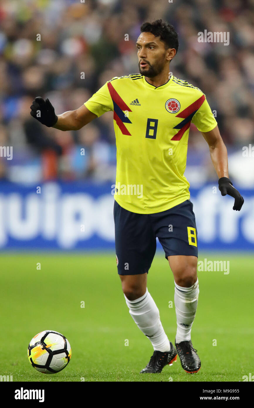 Abel Aguilar (COL), MARCH 23, 2018 - Football/Soccer : International friendly match between France 2-3 Colombia at Stade de France in Saint-Denis, France, Credit: AFLO/Alamy Live News Stock Photo