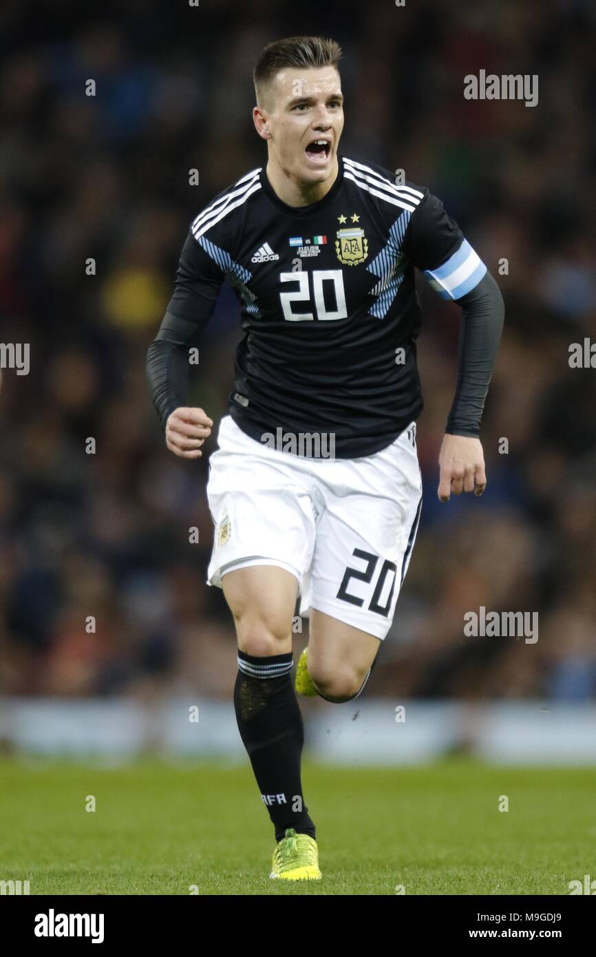 Giovani Lo Celso Argentina Paris Saint Germain F C Argentina V Italy International Friendly Etihad Stadium Manchester England 23 March 2018 Gbb7027 Strictly Editorial Use Only If The Player Players Depicted In This Image