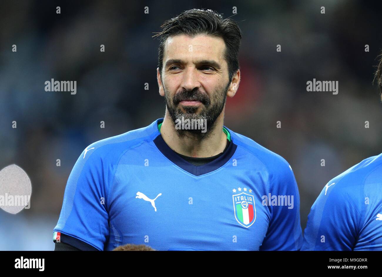 GIANLUIGI BUFFON ITALY and JUVENTUS FC ARGENTINA V ITALY, INTERNATIONAL FRIENDLY ETIHAD STADIUM, MANCHESTER, ENGLAND 23 March 2018 GBB7078 STRICTLY EDITORIAL USE ONLY