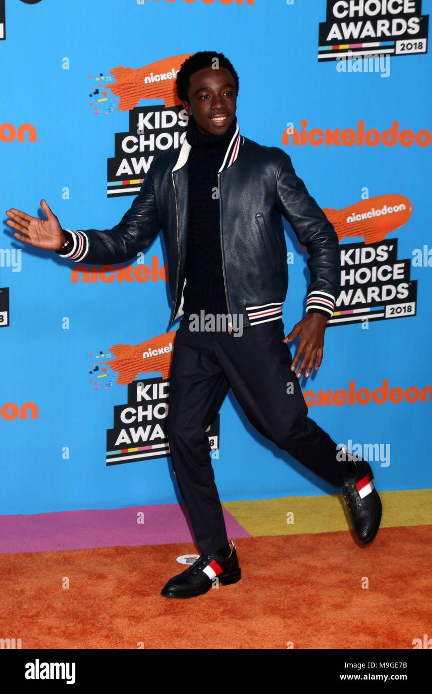 Caleb McLaughlin at arrivals for Nickelodeon's 2018 Kids' Choice Awards, The Forum, Inglewood, CA March 24, 2018. Photo By: Priscilla Grant/Everett Collection Stock Photo