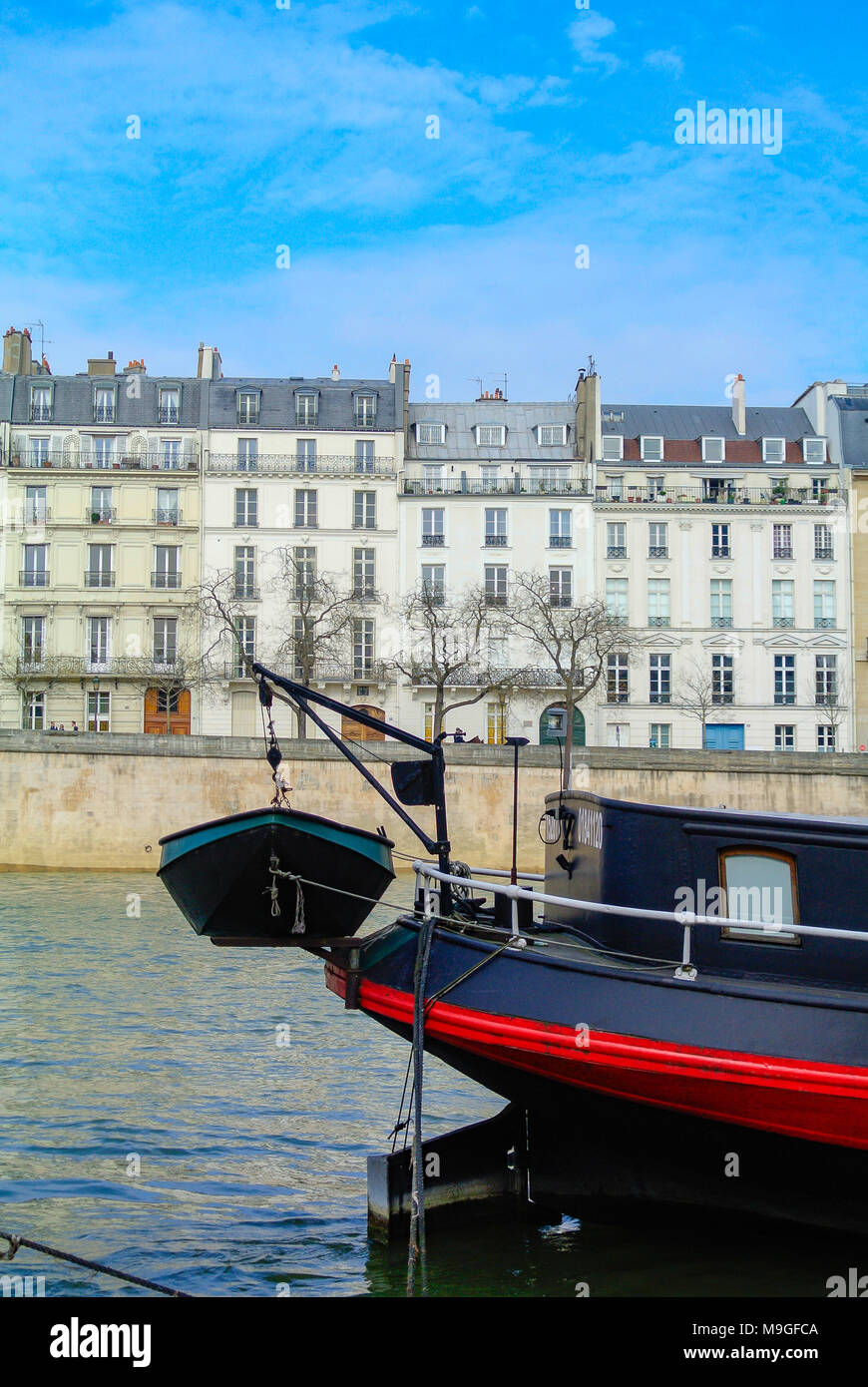 riverside seine river, paris, france Stock Photo