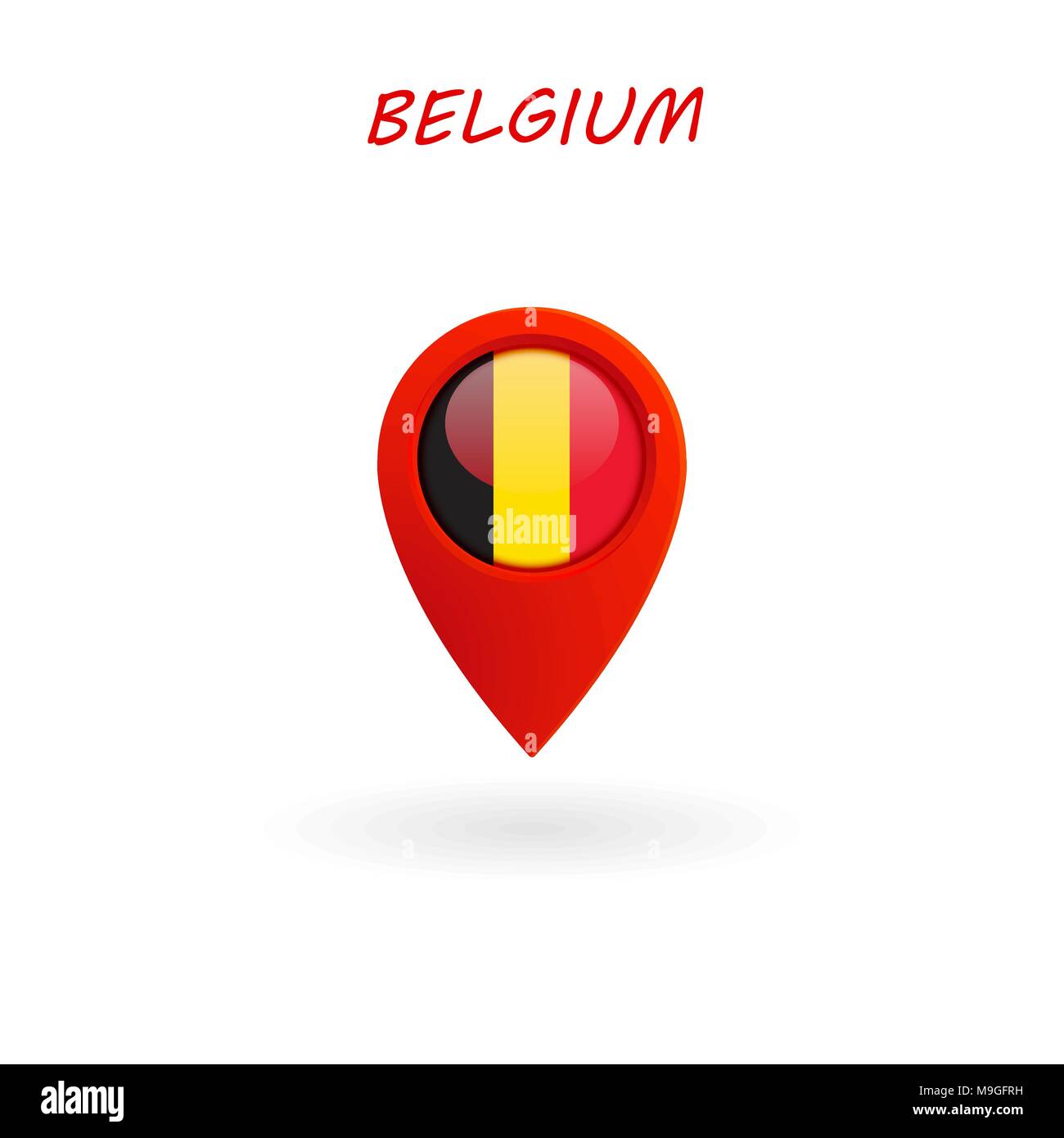 Map of belgium eps hi-res stock photography and images - Alamy
