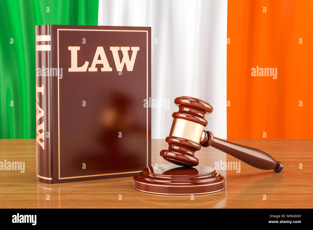 Irish law and justice concept, 3D rendering Stock Photo - Alamy