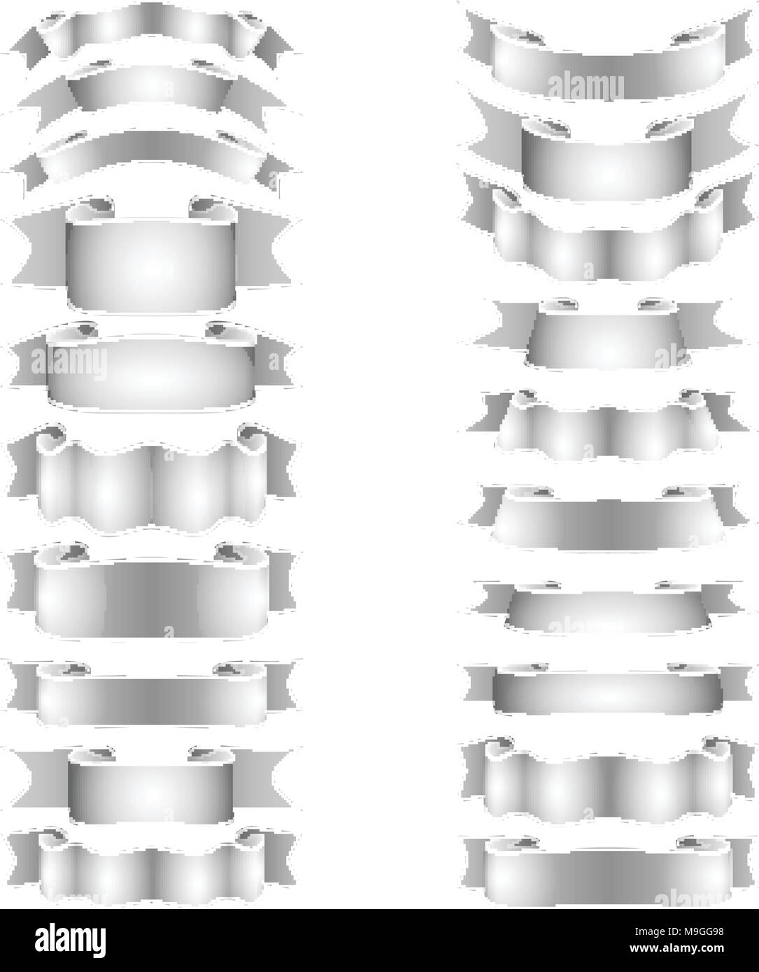 Ribbon ribbons scroll Black and White Stock Photos & Images Alamy