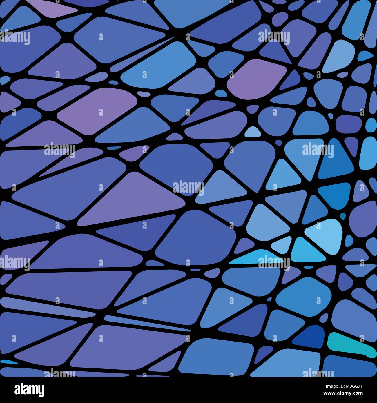 abstract vector stained-glass mosaic background - blue and violet Stock ...