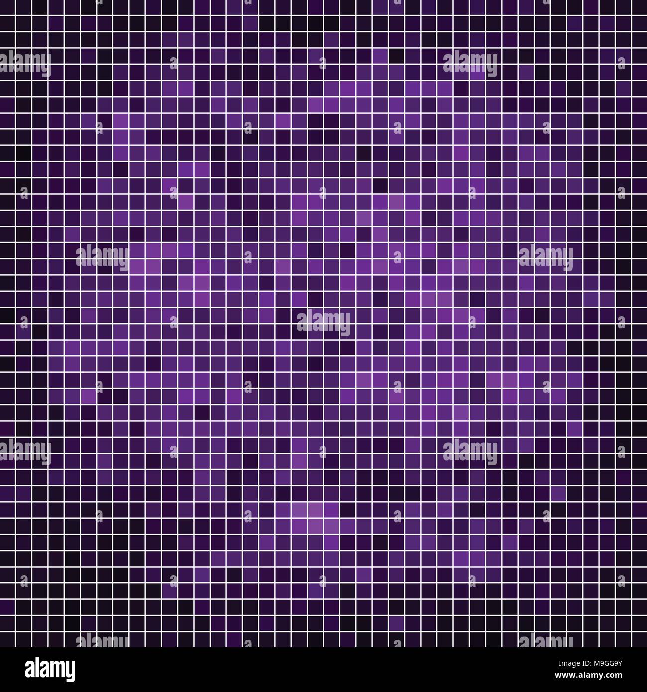 abstract vector square pixel mosaic background - violet Stock Vector ...