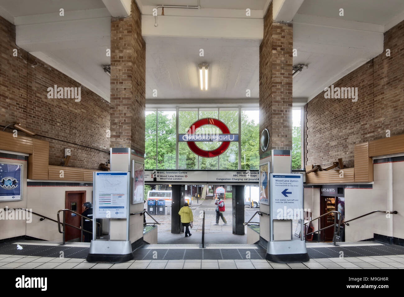 London Underground Tube Station: White City Stock Photo