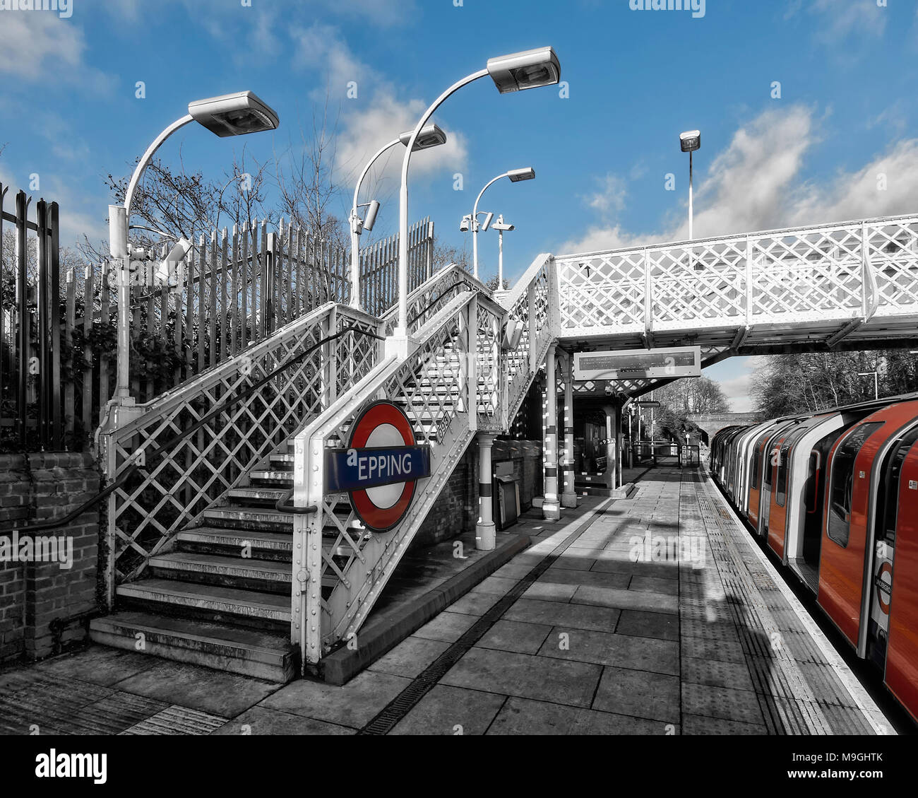 London Underground Tube Station Epping Stock Photo Alamy