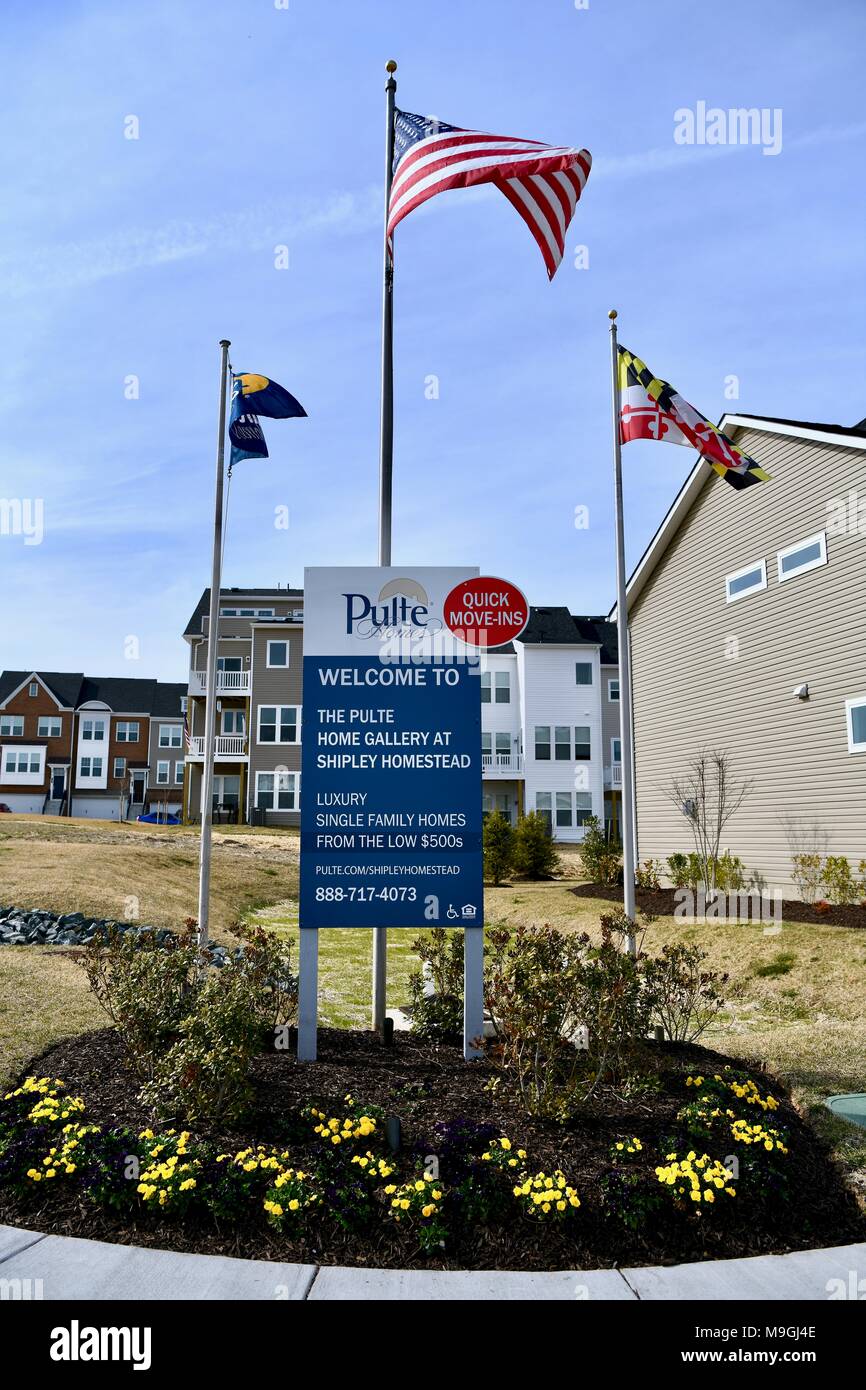 Pulte homes construction area hires stock photography and images Alamy