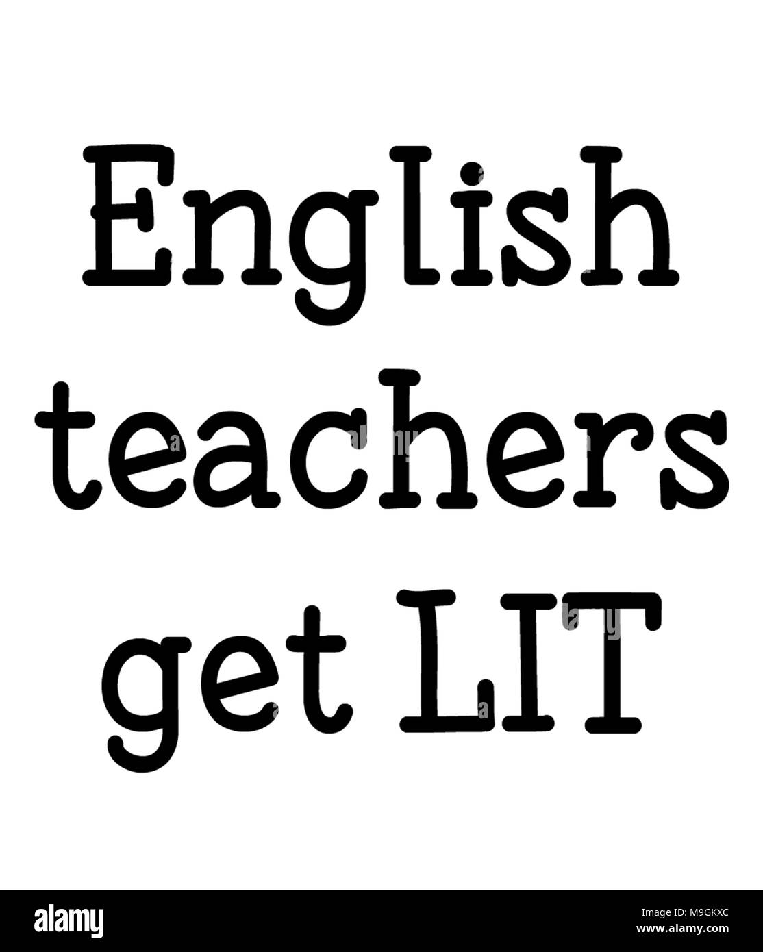 English teachers get LIT Stock Photo