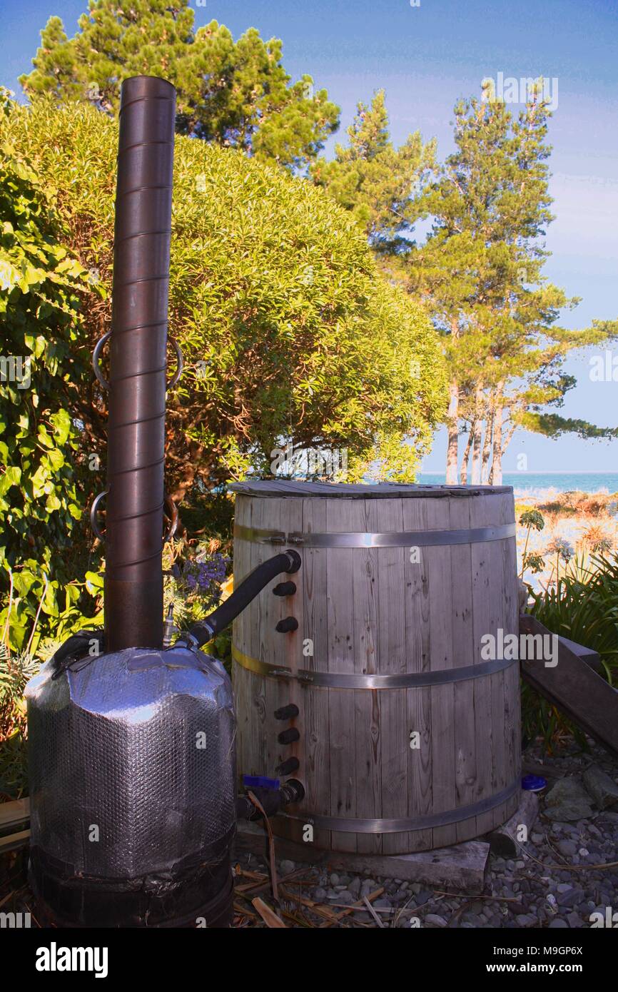 Outdoor hot tub hires stock photography and images Alamy