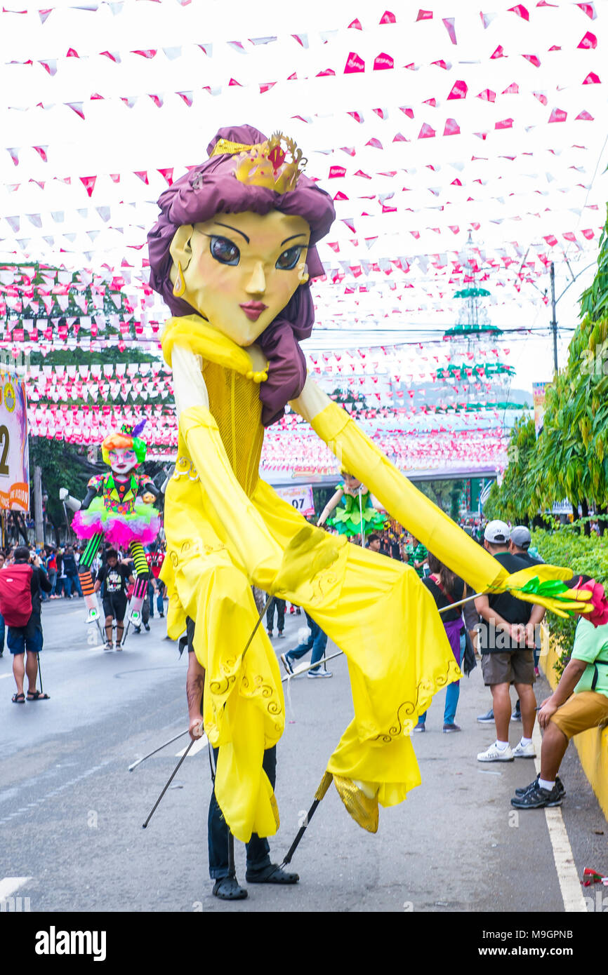 CEBU , PHILIPPINES JAN 21 Giant Puppet at the Sinulog festival in Cebu Philippines on