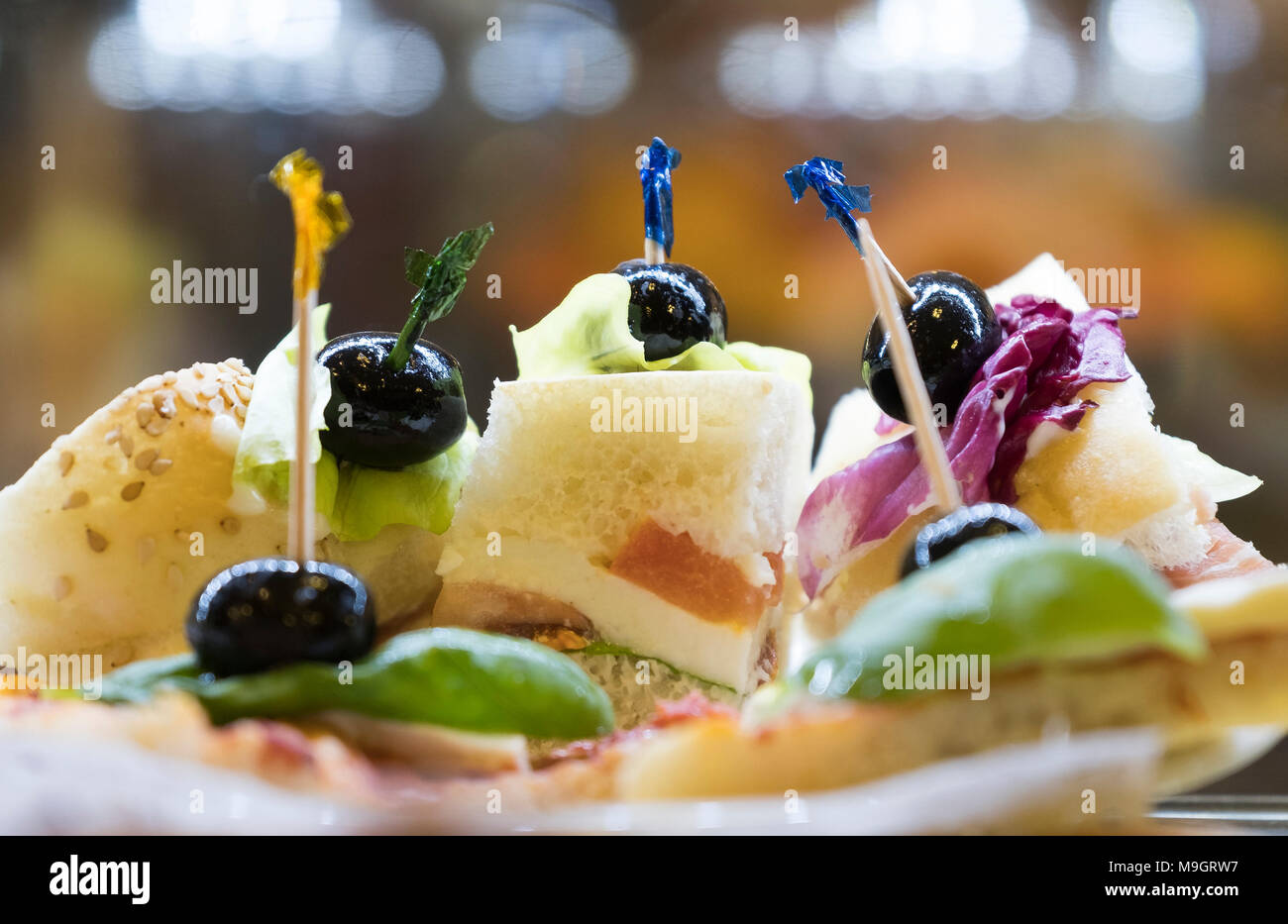 Large Selection Of Pastries And Cakes On Display In Refrigerated