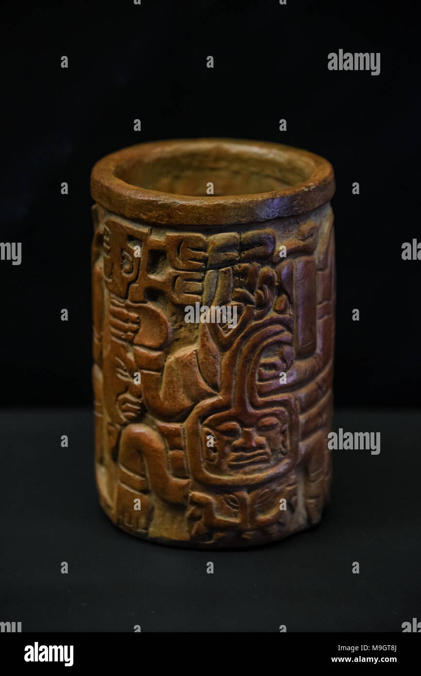 Peruvian pottery from kuntur wasi, chavin and cupisnique era. Stock Photo
