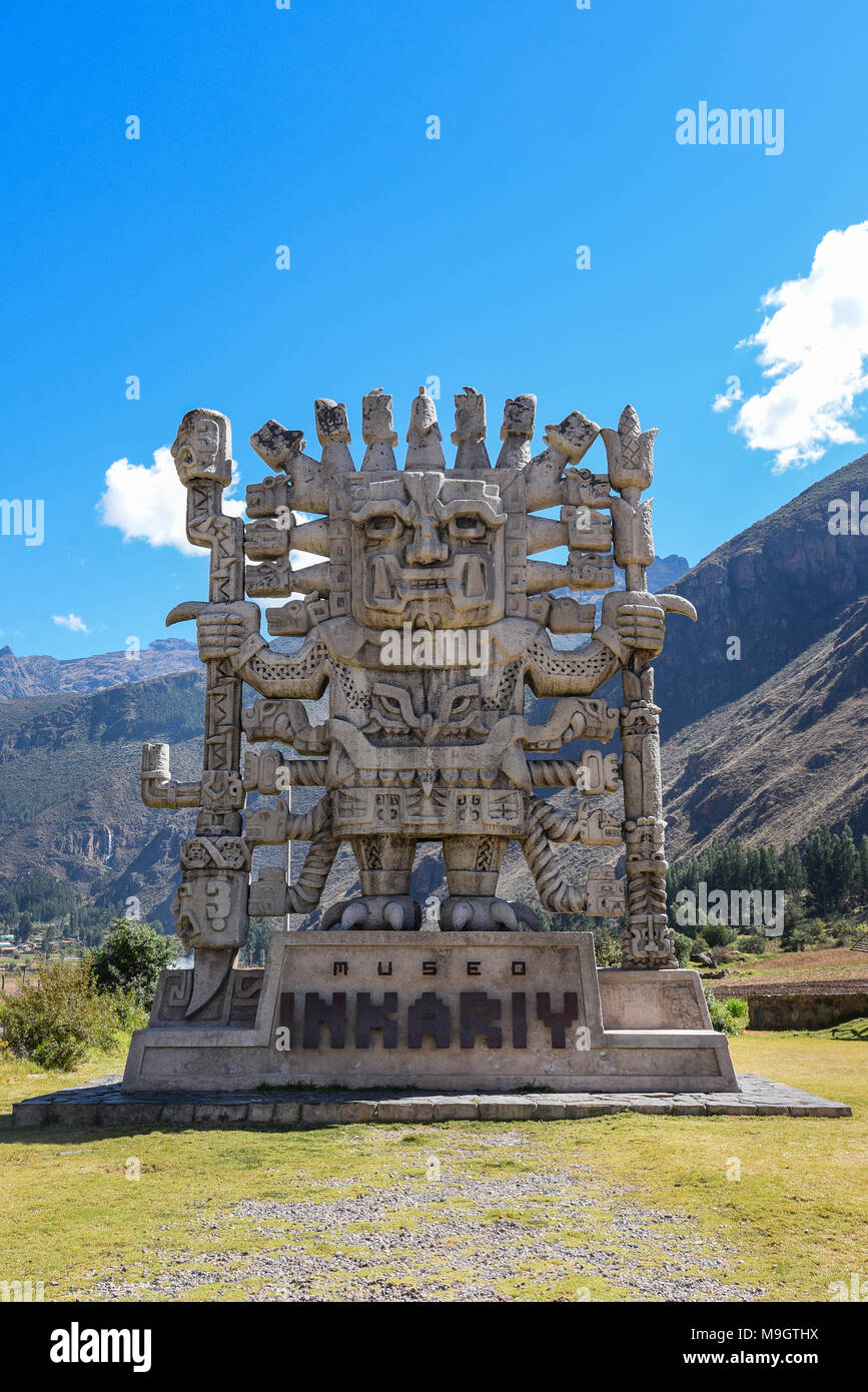 Inkariy Museum in Cusco / Calca Peru. Stock Photo