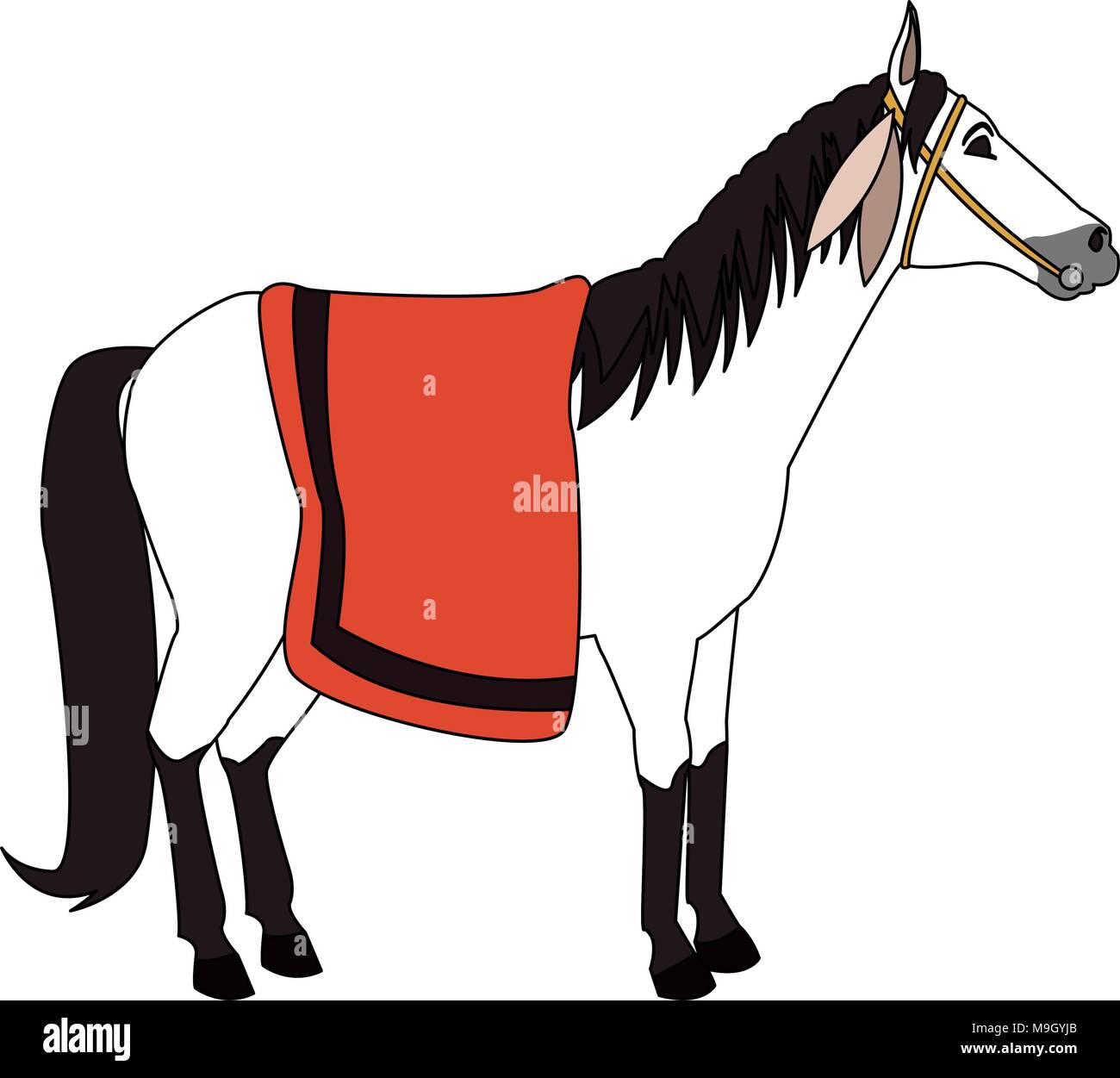 American indian riding a horse vector illustration graphic design Stock ...