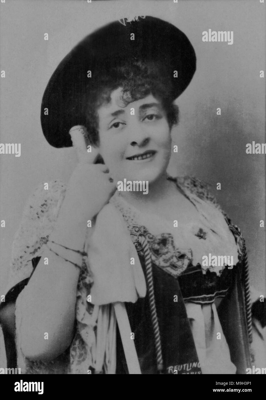 Portrait of the french artist Anna Judic ( 1849 - 1911 )  -  photography by    Reutlinger Stock Photo