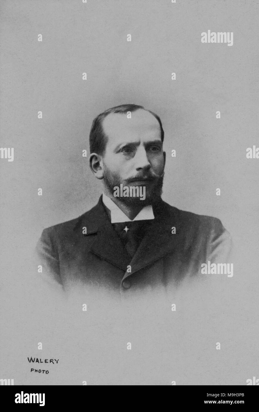 Portrait of Gabriel Syveton ( 1864 - 1904 )  -  photography by    Walery ( 1863 - 1935 ) Stock Photo