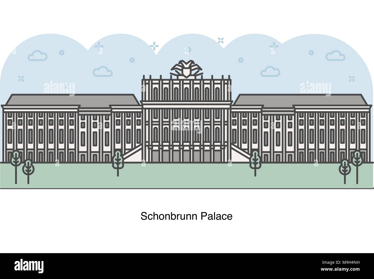European palace heritage Stock Vector Images - Alamy