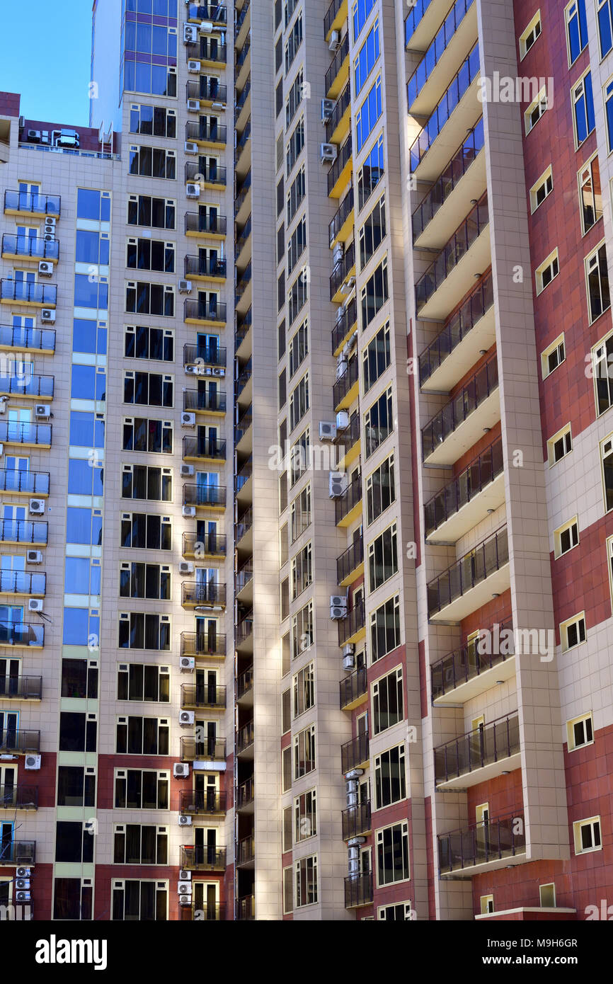 facade of modern apartment building in Moscow, Russia Stock Photo Alamy
