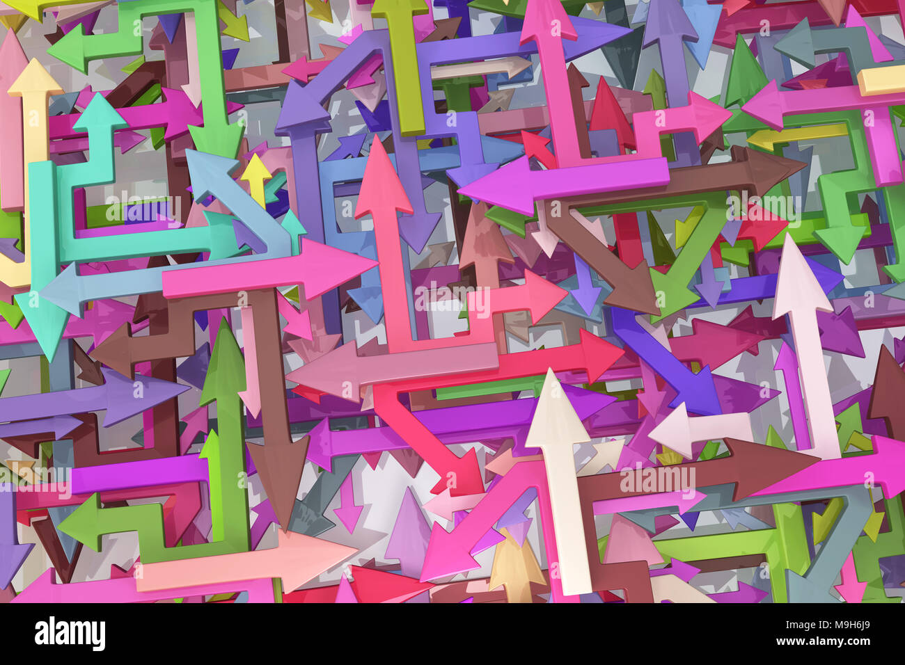Random arrows hi-res stock photography and images - Alamy
