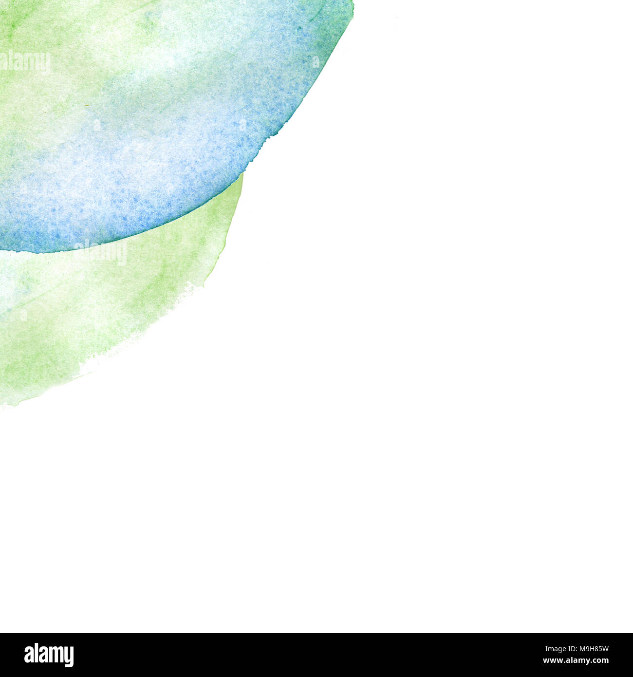 Abstract hand drawn watercolor stain on white background isolated copy ...