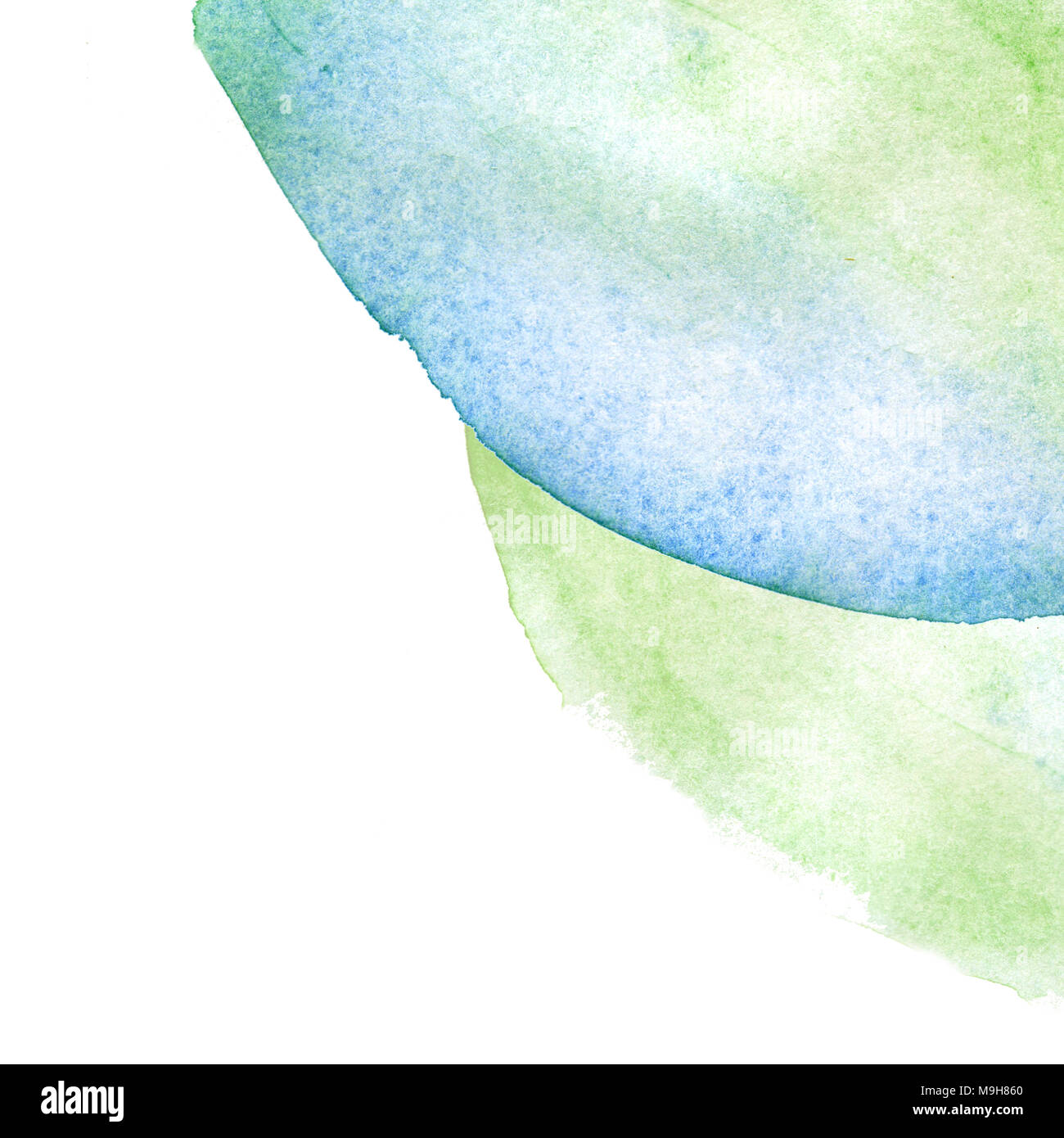 Abstract hand drawn watercolor stain on white background isolated copy ...
