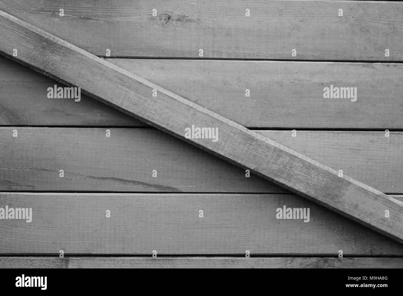 Old vintage black and white wooden texture background Stock Photo