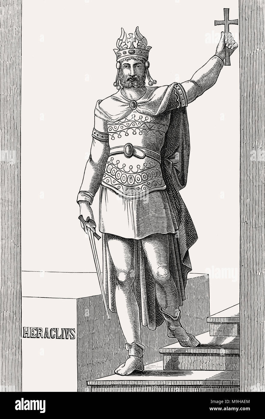 Heraclius, Eastern Roman Emperor from 610 to 641 Stock Photo