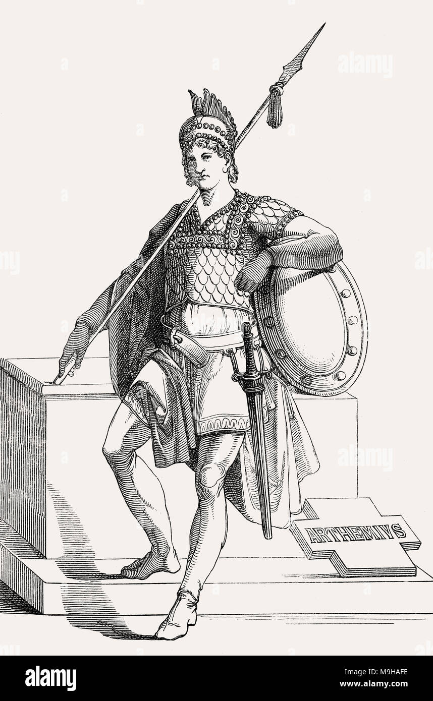 Anastasius, Anastasios II, or Anastasius II, Byzantine Emperor from 713 to 715 Stock Photo