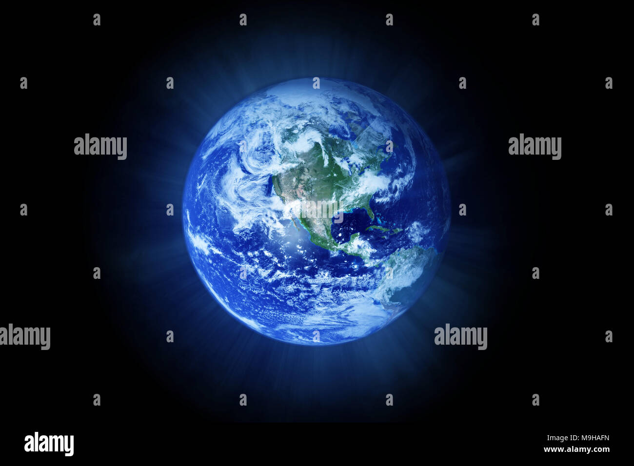planet Earth (3d illustration, elements of this image are furnished by NASA) Stock Photo