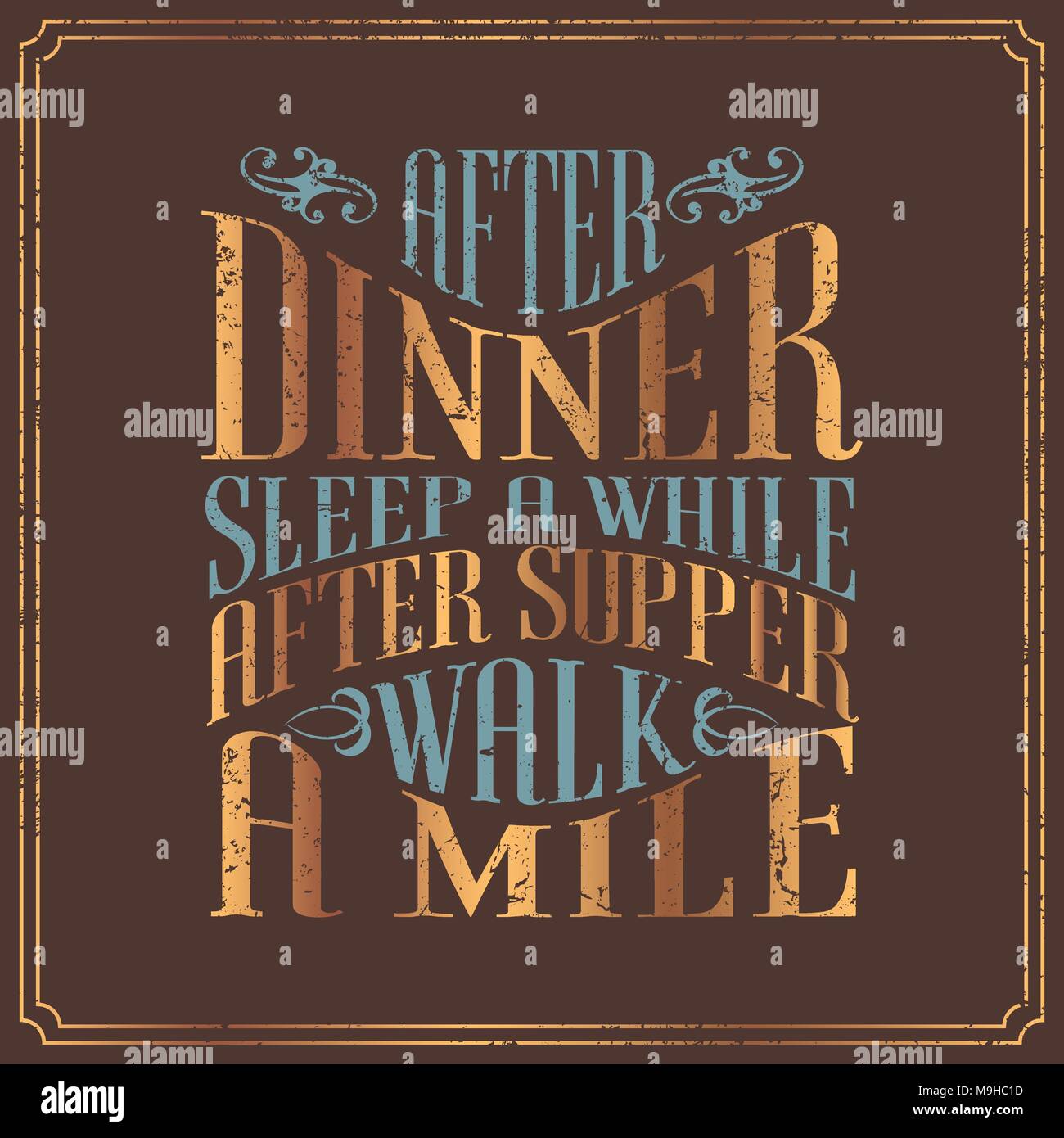 Typographic Designed English Sayings in Vintage Posters DesigncQuotations in Vector Stock Vector