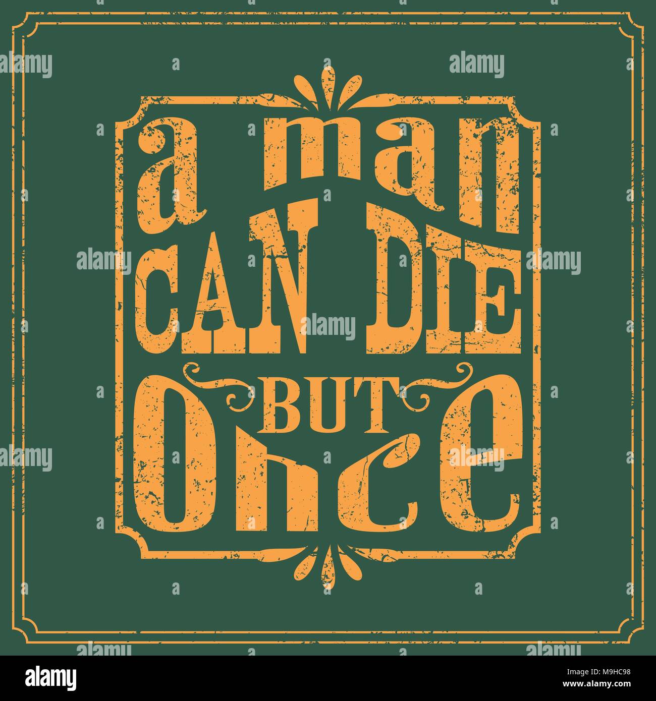 Typographic Designed English Sayings in Vintage Posters