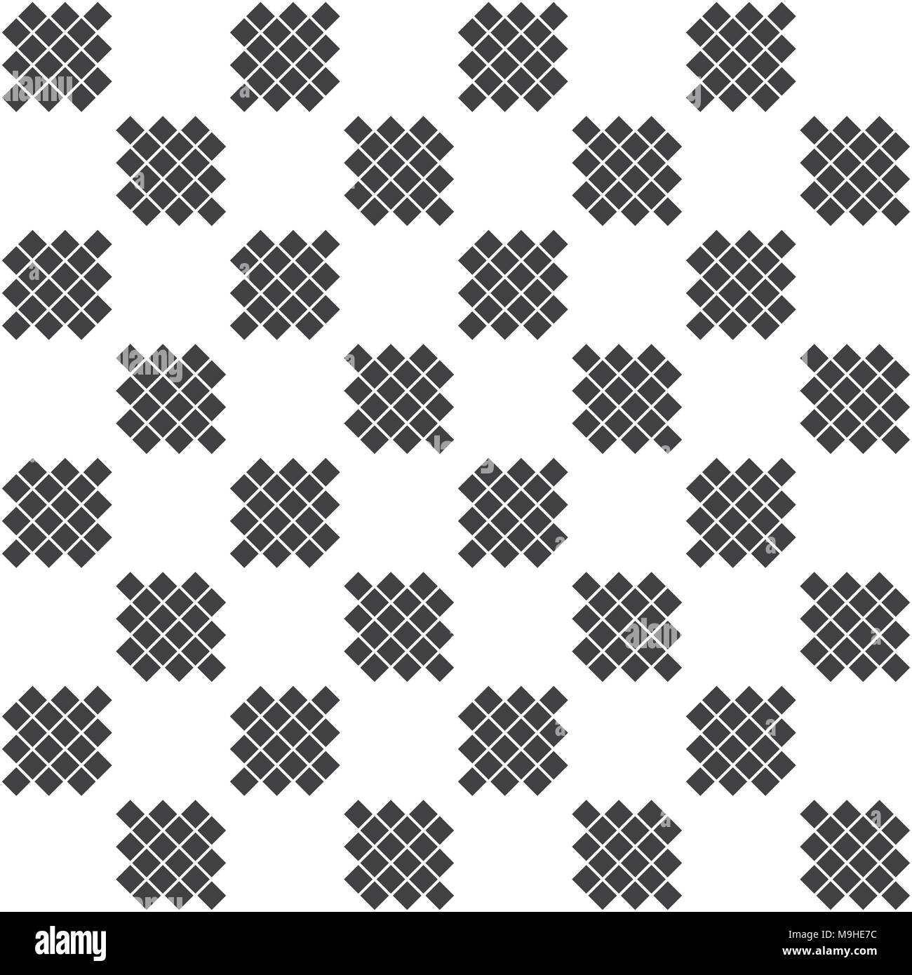 Seamless checkered pattern. Modern stylish texture. Contemporary original design. Vector element of graphical design Stock Vector