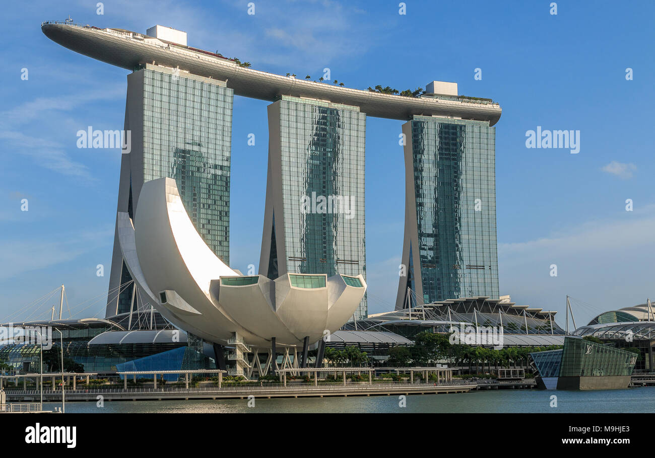 Marina Bay Sands, Singapore symbol Stock Photo