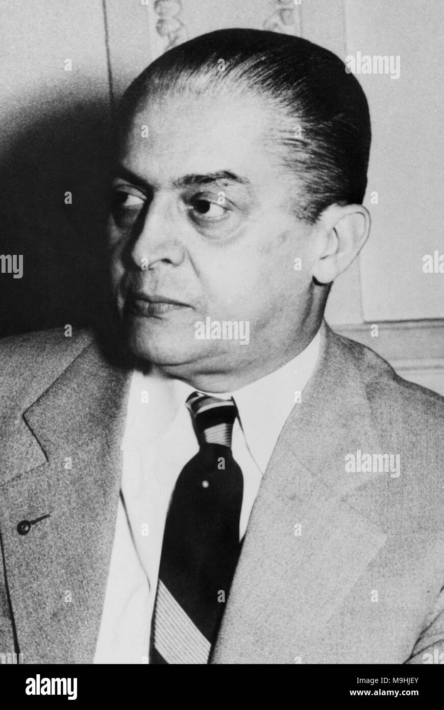 Carlos Coimbra da Luz (1894 – 1961) Brazilian politician. 19th President of Brazil Stock Photo