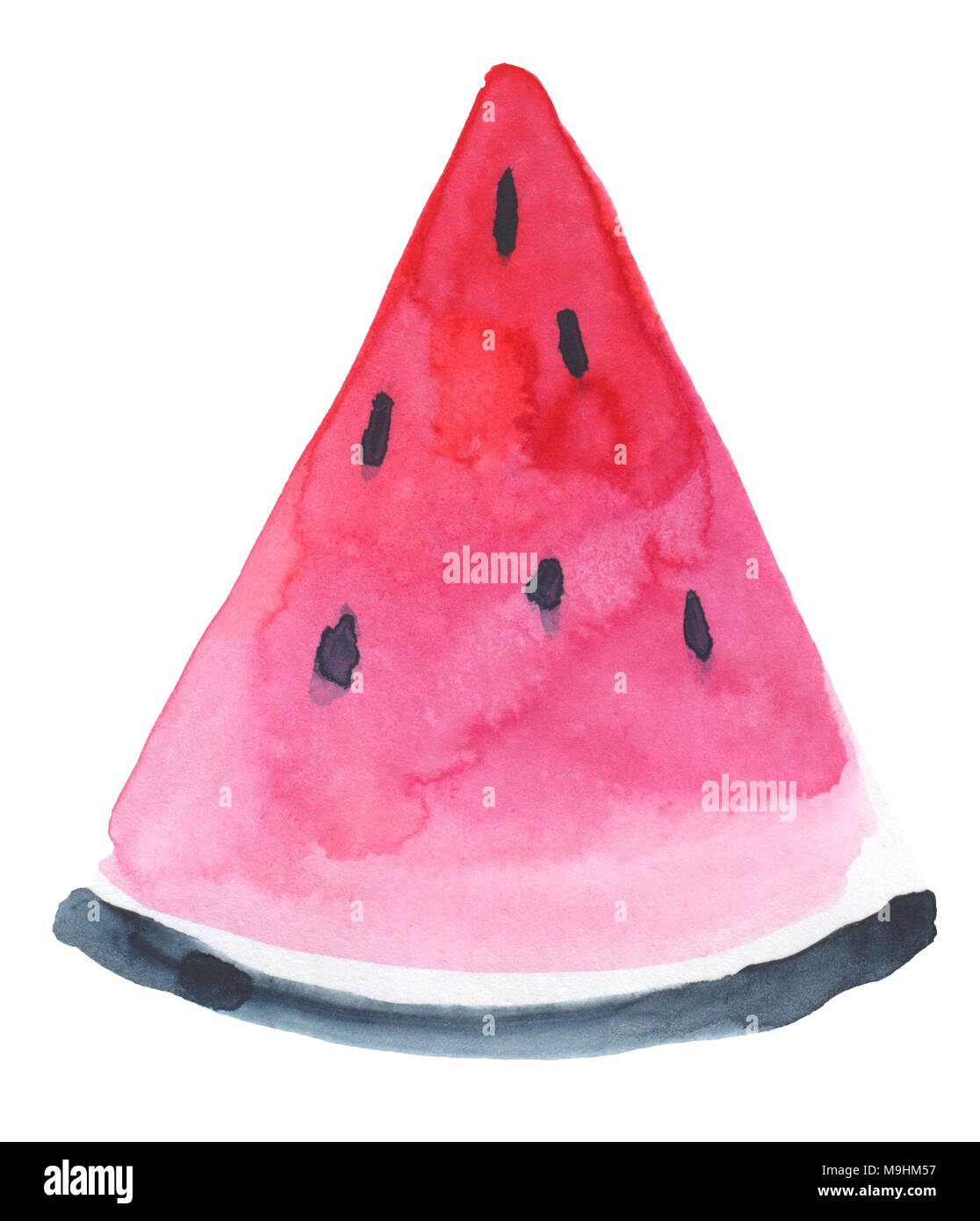 Watermelon slices. Isolated on white background Stock Photo - Alamy