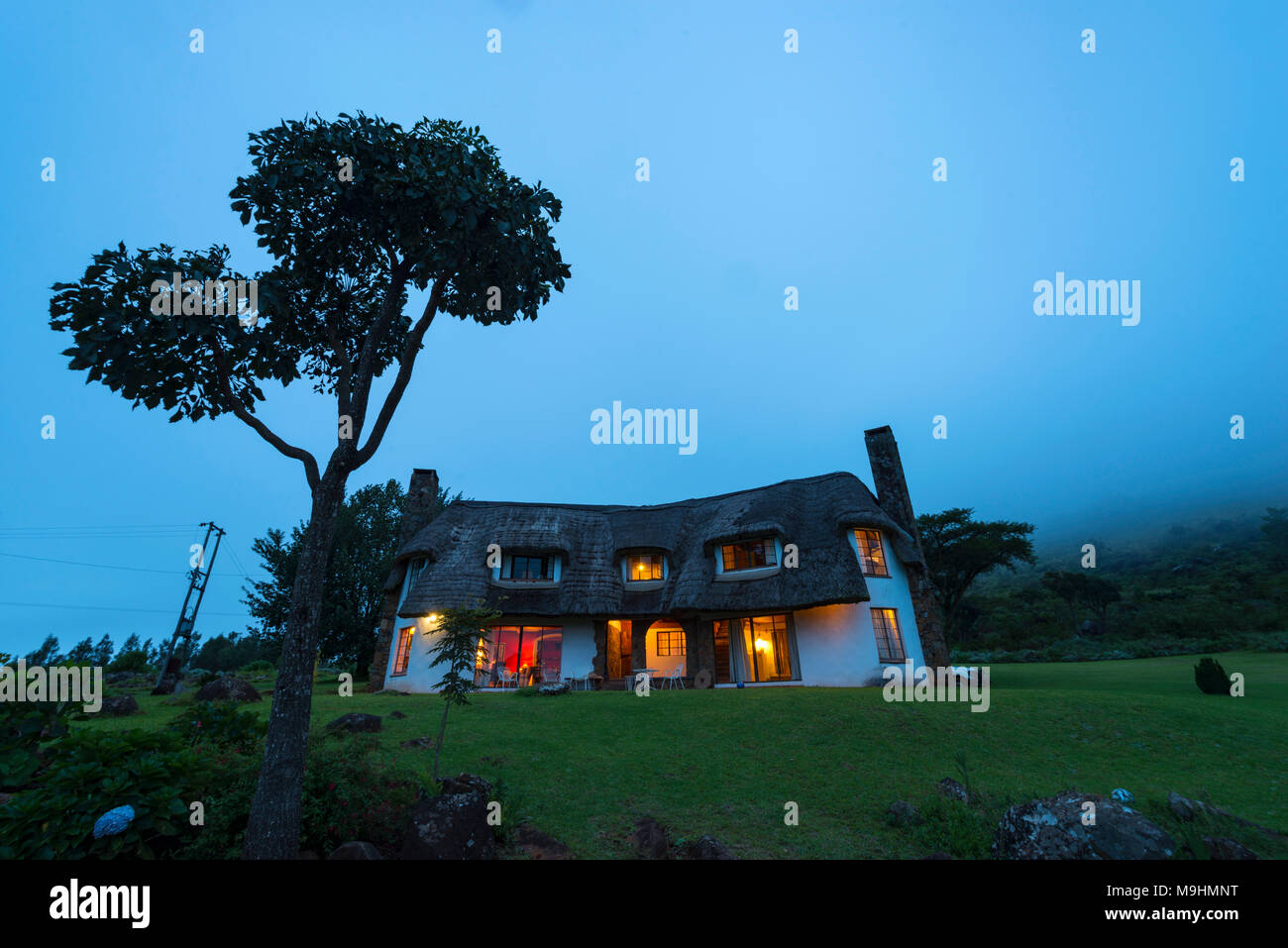 A holiday home seen in Zimbabwe's Nyanga. Stock Photo