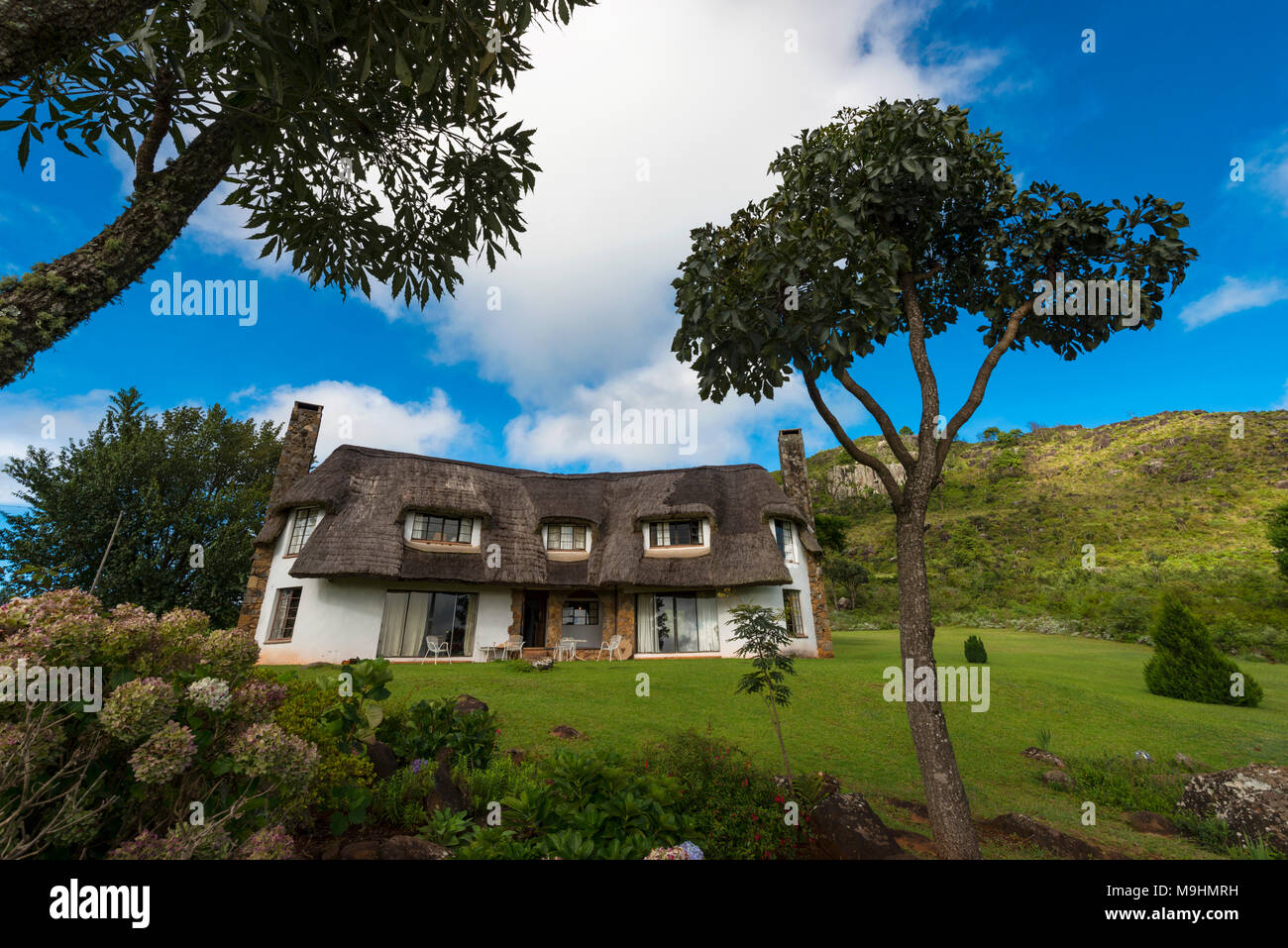 A holiday home seen in Zimbabwe's Nyanga. Stock Photo