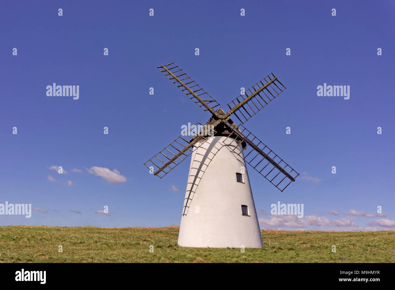 The windmill at Marton, Blackpool, Lancashire, England, UK. Stock Photo