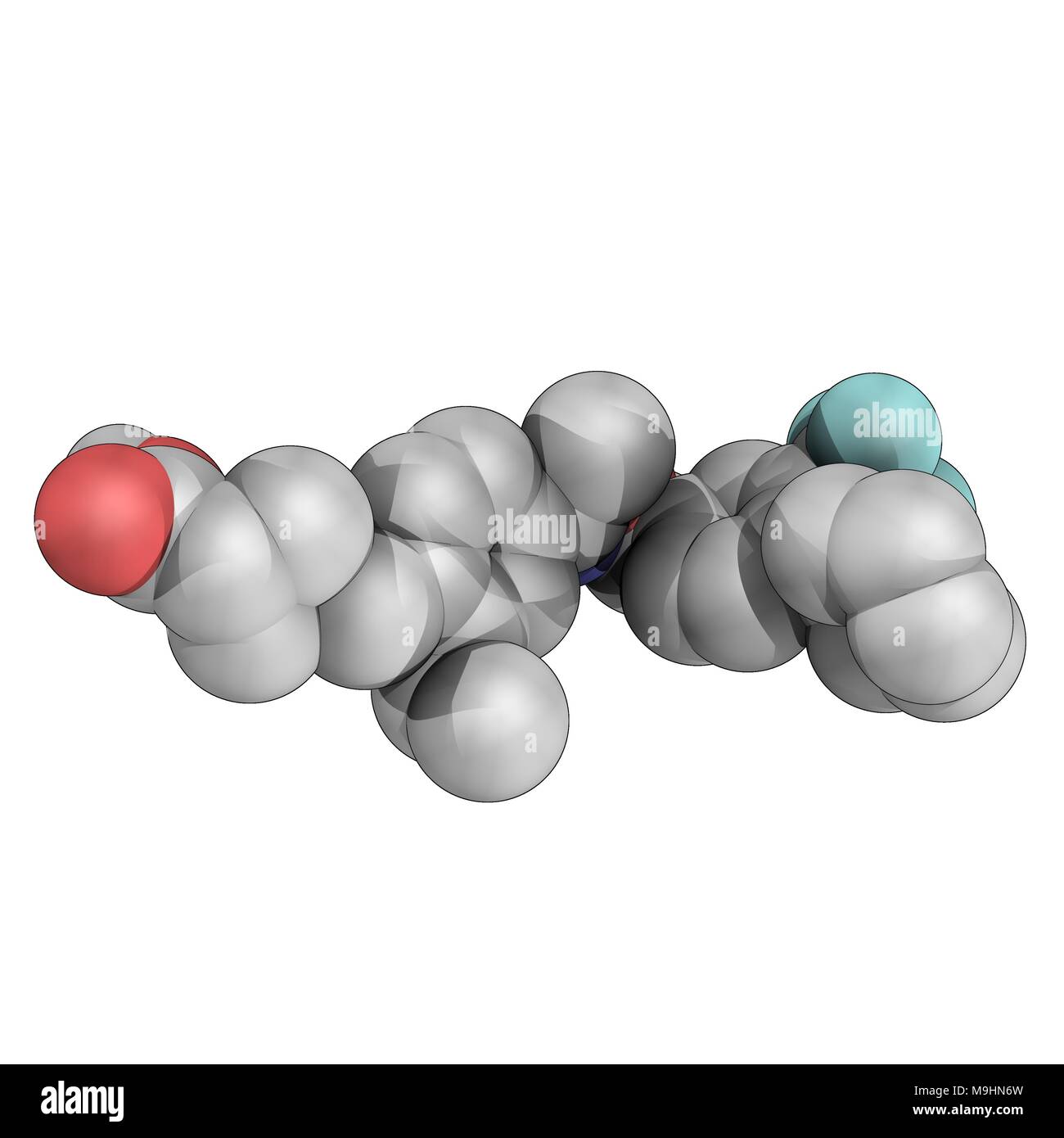 Siponimod is a selective sphingosine-1-phosphate receptor modulator that is an investigational drug for multiple sclerosis (MS) Stock Photo