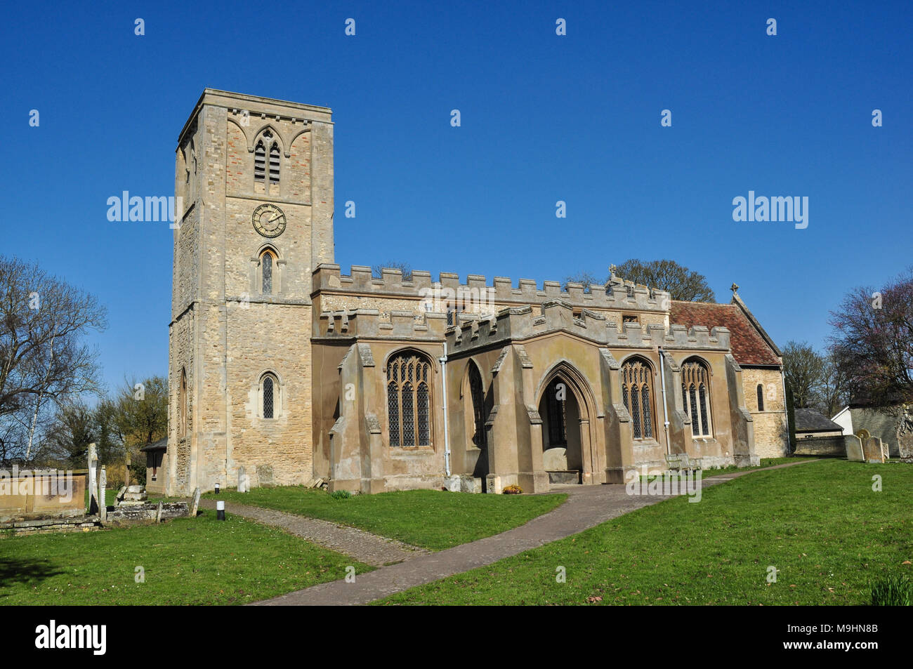 Holy Trinity Church, Meldreth, Cambridgeshire, England, UK Stock Photo