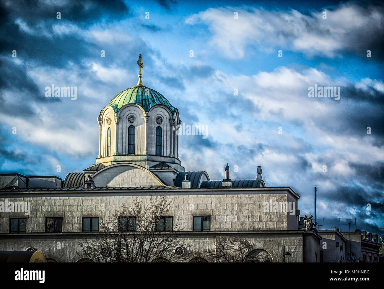 Belgrade, Serbia – January 4th 2014: The Patriarchy Building in Belgrade Stock Photo