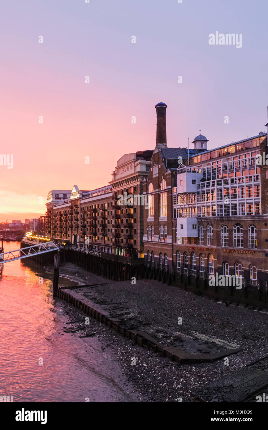 England, London, Southwark, Butlers Wharf Building Stock Photo