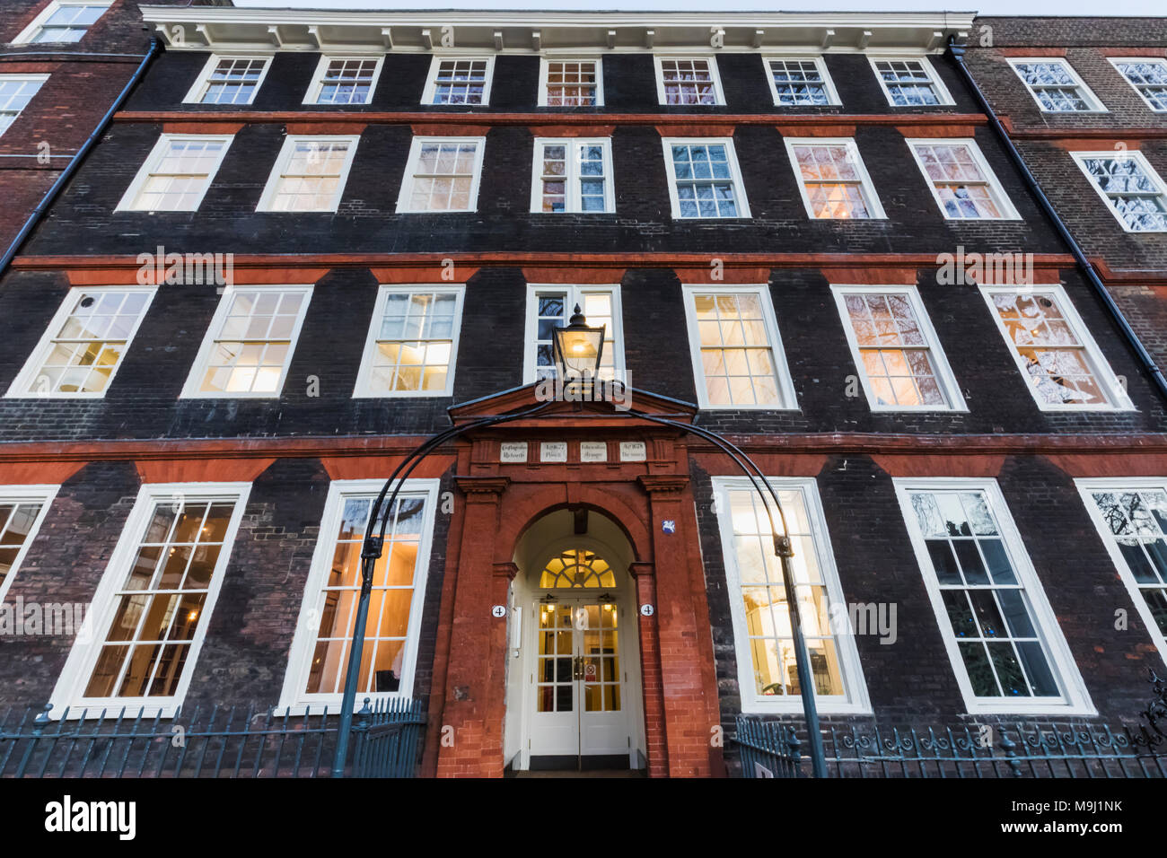 England, London, The Strand, Inner Temple, Kings Bench Walk, Solicitors Offices Stock Photo